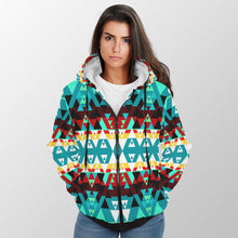 Load image into Gallery viewer, Writing on Stone Wheel Sherpa Hoodie 49 Dzine 
