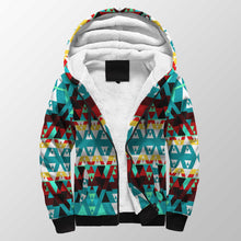 Load image into Gallery viewer, Writing on Stone Wheel Sherpa Hoodie 49 Dzine 
