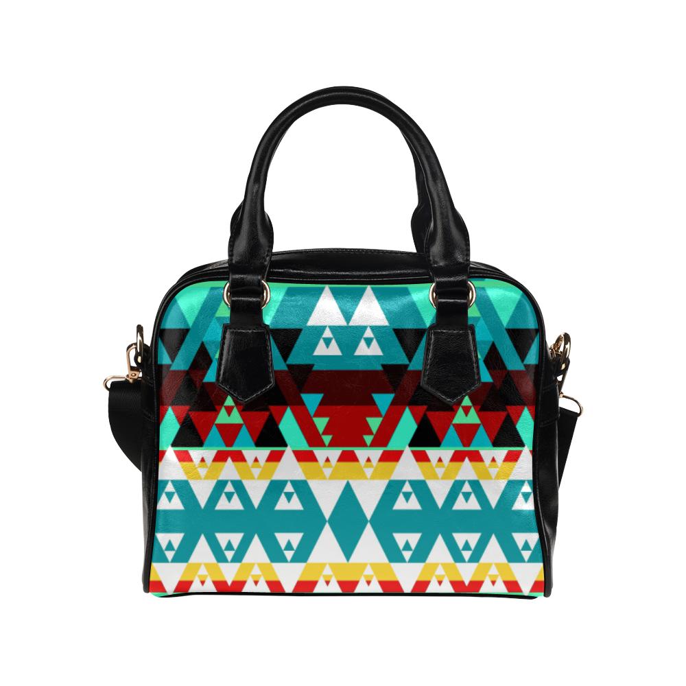 Writing on Stone Wheel Shoulder Handbag by 49 Dzine