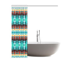 Load image into Gallery viewer, Writing on Stone Wheel Shower Curtain 60&quot;x72&quot; Shower Curtain 60&quot;x72&quot; e-joyer 
