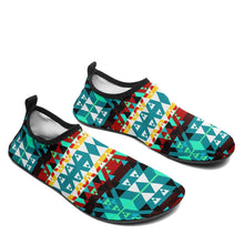 Load image into Gallery viewer, Writing on Stone Wheel Sockamoccs Kid&#39;s Slip On Shoes 49 Dzine 
