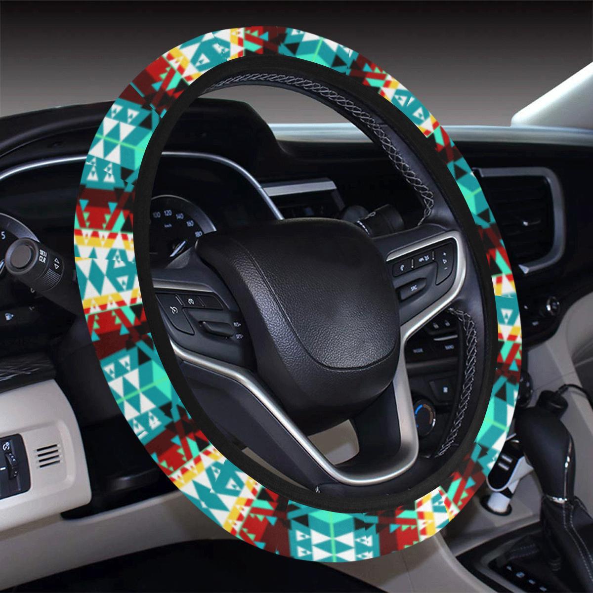 Writing on Stone Wheel Steering Wheel Cover with Elastic Edge Steering Wheel Cover with Elastic Edge e-joyer 