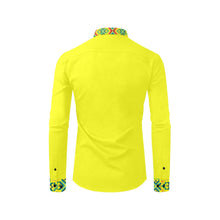 Load image into Gallery viewer, Yellow Blanket Strip Men&#39;s All Over Print Casual Dress Shirt (Model T61) Men&#39;s Dress Shirt (T61) e-joyer 
