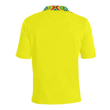 Load image into Gallery viewer, Yellow Blanket Strip Men&#39;s All Over Print Polo Shirt (Model T55) Men&#39;s Polo Shirt (Model T55) e-joyer 
