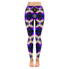 Load image into Gallery viewer, Yellow Moon Shadow Sage Low Rise Leggings (Model L05) Low Rise Leggings e-joyer 
