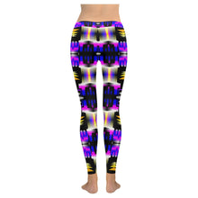Load image into Gallery viewer, Yellow Moon Shadow Sage Low Rise Leggings (Model L05) Low Rise Leggings e-joyer 
