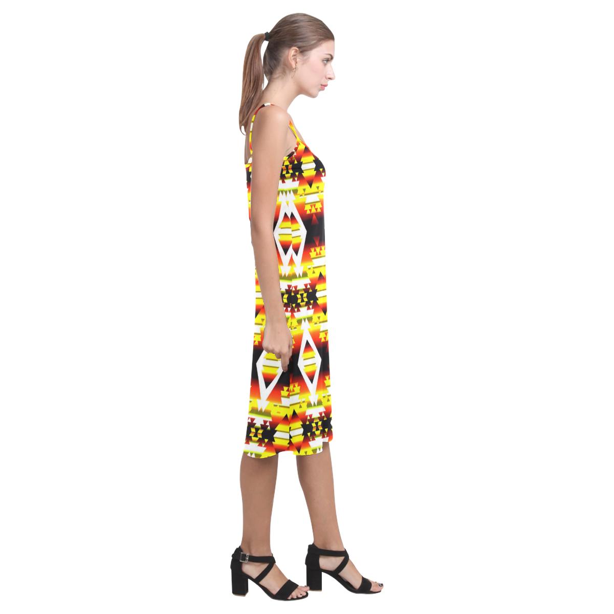 Yellow Winter Camp Alcestis Slip Dress (Model D05) Alcestis Slip Dress (D05) e-joyer 