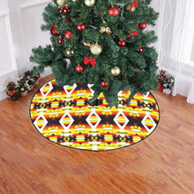 Load image into Gallery viewer, Yellow Winter Camp Christmas Tree Skirt 47&quot; x 47&quot; Christmas Tree Skirt e-joyer 
