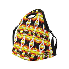 Load image into Gallery viewer, Yellow Winter Camp Neoprene Lunch Bag/Large (Model 1669) Neoprene Lunch Bag/Large (1669) e-joyer 
