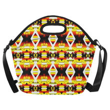 Load image into Gallery viewer, Yellow Winter Camp Neoprene Lunch Bag/Large (Model 1669) Neoprene Lunch Bag/Large (1669) e-joyer 
