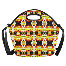 Load image into Gallery viewer, Yellow Winter Camp Neoprene Lunch Bag/Large (Model 1669) Neoprene Lunch Bag/Large (1669) e-joyer 
