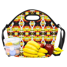 Load image into Gallery viewer, Yellow Winter Camp Neoprene Lunch Bag/Large (Model 1669) Neoprene Lunch Bag/Large (1669) e-joyer 
