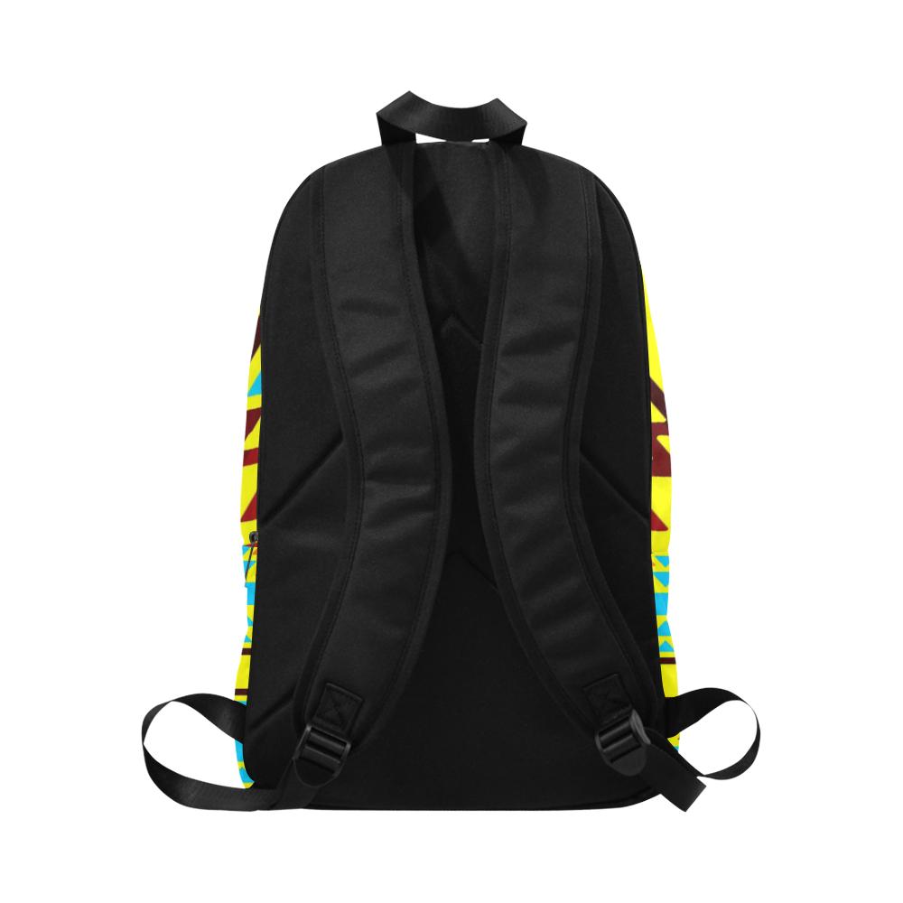 yellow with fire Fabric Backpack for Adult (Model 1659) Casual Backpack for Adult (1659) e-joyer 