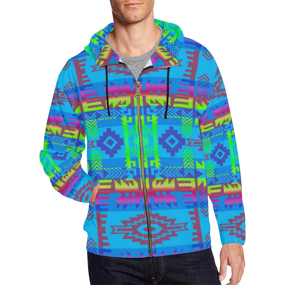 Young Journey All Over Print Full Zip Hoodie for Men (Model H14) All Over Print Full Zip Hoodie for Men (H14) e-joyer 