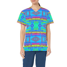 Load image into Gallery viewer, Young Journey All Over Print Scrub Top Scrub Top e-joyer 
